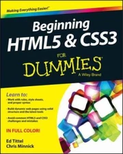 Beginning HTML5 and CSS3 For Dummies - Paperback By Tittel, Ed - GOOD