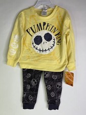 Disney Nightmare Before Christmas Sweatshirt Top Pants Outfit Set Kids Boys 3T