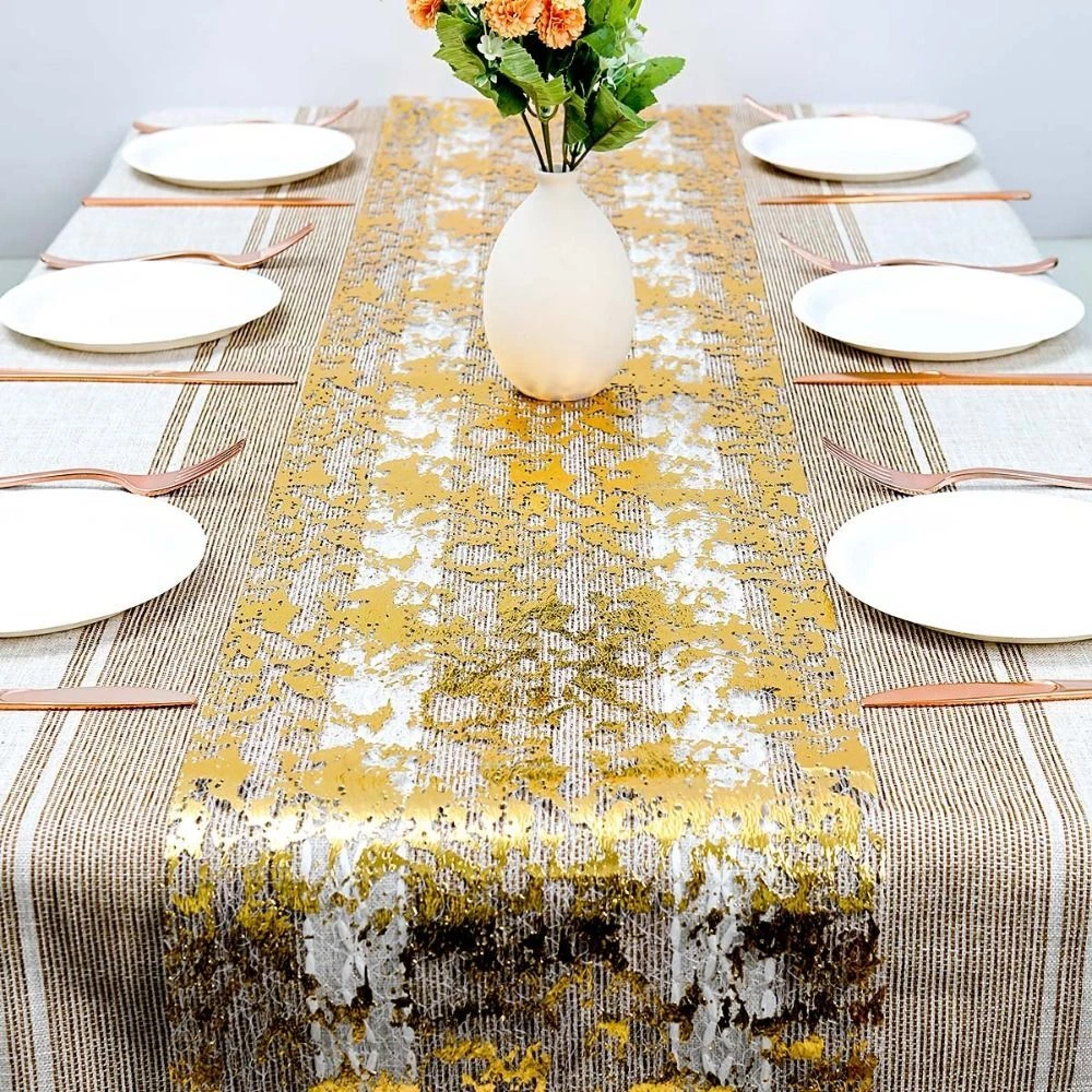 Gold online table runner