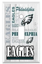 Philadelphia Eagles Subway Art Standard Light Switch Cover NFL one gang plate