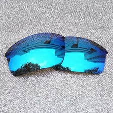 Polarized Replacement Lenses Fit-Oakley Flak Jacket Frame Ice Blue