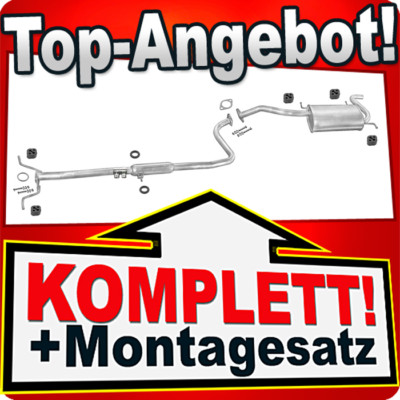 Auspuff für MAZDA 121 II (DB) 1.3 Auspuffanlage