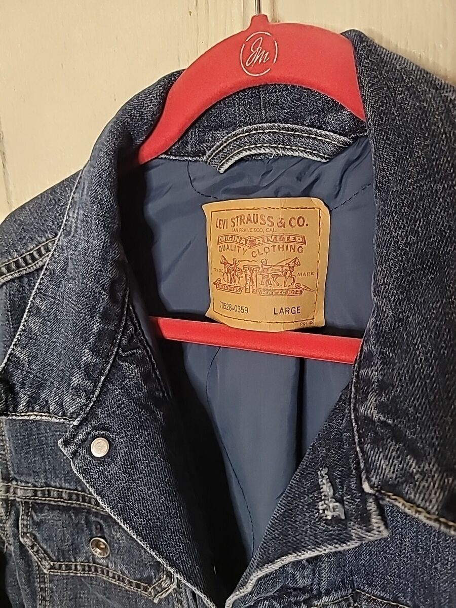 Vtg 90s Levi's Lined Insulated Denim Trucker Jacket 70528 Vtg 90s Levi's Lined Insulated Denim Trucker Jacket 70528
