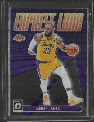 Lebron James 2023-24 Panini Optic Express Lane Purple Prizm Lakers NBA!!