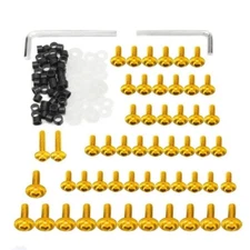 158pcs Motorcycle Fairing Bolt Kit Windscreen Screws Fasteners M5 M6 Scooter
