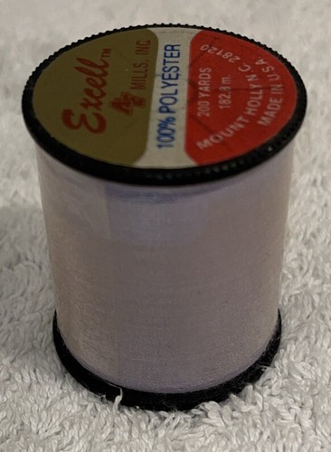 Vintage Excell Lavender 100% Polyester 200 Yards General Sewing Thread USA - Picture 4 of 7