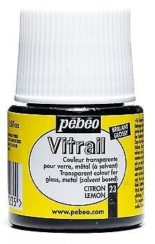 Colore Vitrail Trasparente 45 Ml  023-Limone | Pebeo - Photo 1/1