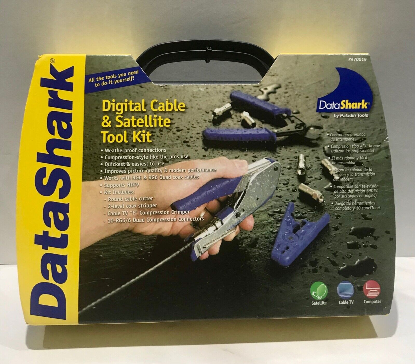 DataShark Digital Cable and Satellite Tool Kit  PA70019 With Case New In Box