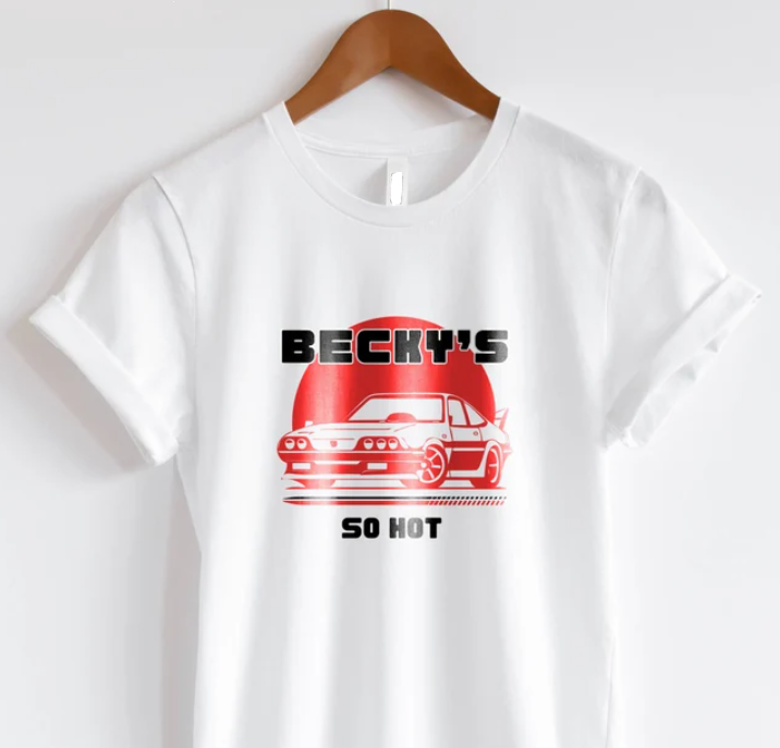 T-Shirt Unisex Beckys So Hot Retro Tee Fletcher Girl