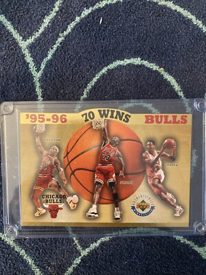 CHICAGO BULLS/MICHAEL JORDAN 1996 Upper Deck 70 Wins 5975/10000