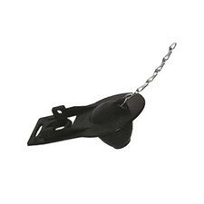 Proplus 192205 Universal Style, Rubber Toilet Tank Flapper with Chain