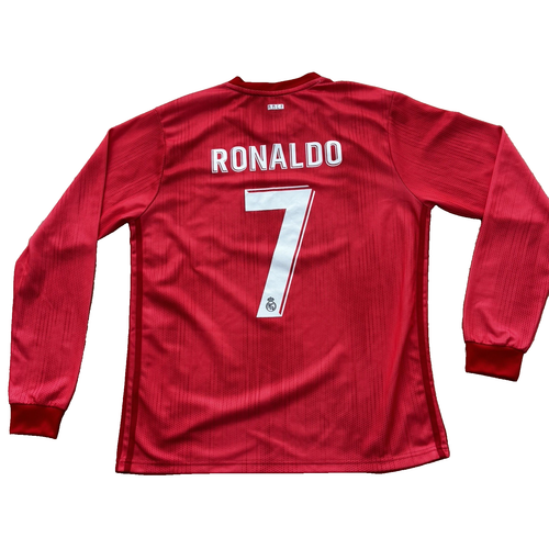 Adidas Real Madrid Ronaldo #7 Long sleeve Jersey - sz XL - Foto 2 di 9