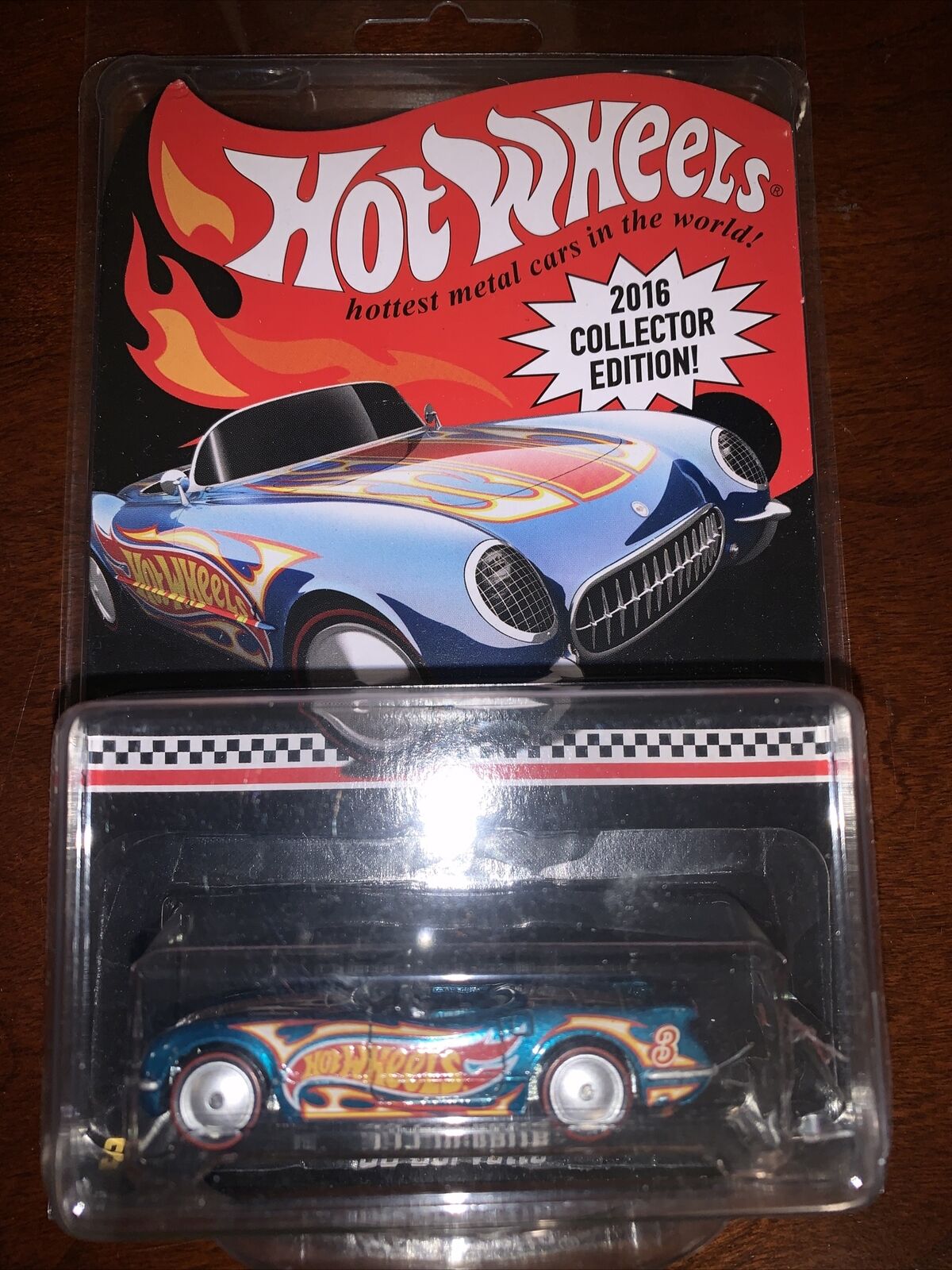 Hot Wheels 2016 Walmart Mail in Collectors Edition 1955 Corvette Damaged Box