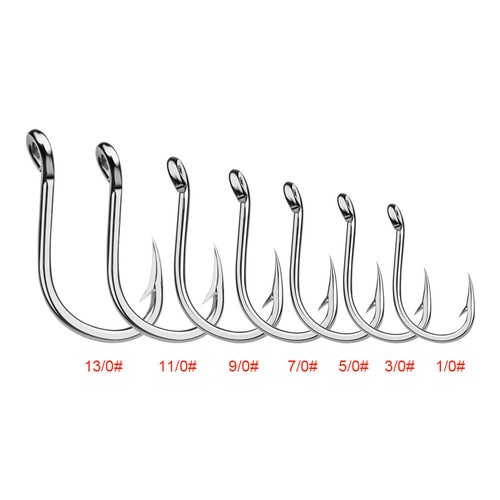 10 Stück Salzwasser Angelhaken JIGGING 1/0#-13/0# Modell Edelstahl Angelhaken - Bild 2 von 18