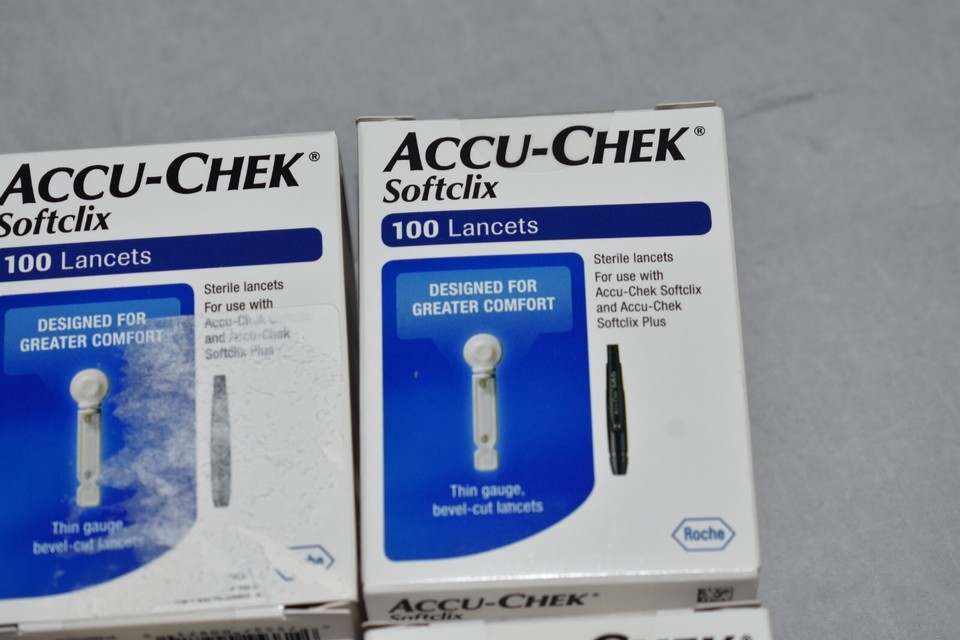4 Boxes Accuchek SoftClix Lancets Roche 400 Count, Exp 2025 100x4 eBay