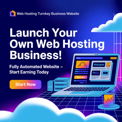 Schlüsselfertige Webhosting-Business-Website   vollautomatisiert und profitabel