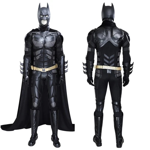 Batman Costume Cosplay Suit Bruce Wayne The Dark Knight for Adult Outfit New