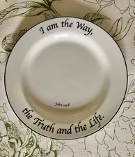 Feed on the Word Collection Bread & Butter Plate 6 1/4" John 14:6 I AM THE WAY