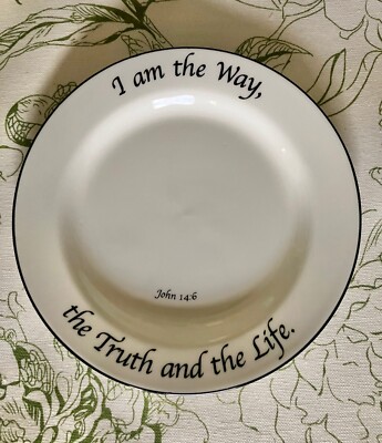 Feed on the Word Collection Bread & Butter Plate 6 1/4'' John 14:6 I AM THE WAY