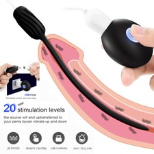 20 Speed Penis Plug Electrical Urethral Sounds Silicone Prostate Massage for Men