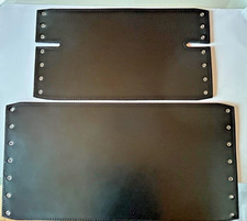 SET SEDIE LE CORBUSIER RICAMBI/MOLLE IN PELLE NERA MADE IN ITALY per PALAZZETTI