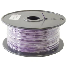 Purple 1000 Foot, 24 Gauge Solid Hook Up Wire (Tinned Copper)