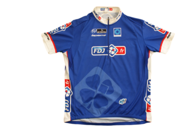Maillot cyclisme vintage Française des Jeux Lapierre UCI Le bleuet de France b'T