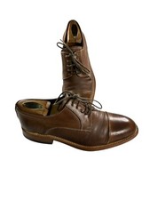 Zapatos de vestir Batistella para hombre talla 7,5 M de cuero marrón con puntera