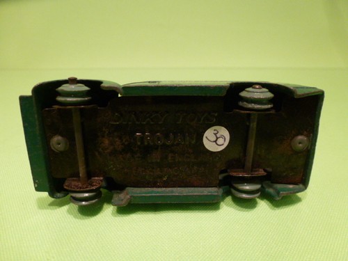 DINKY TOYS 452 TROJAN 15CWT VAN - CHIVERS JELLIES - GREEN - FAIR - 455 - Picture 6 of 6