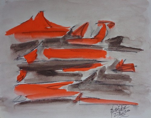 "Ab-Land Series" || Work #17 || Original Gouache Work || Matt Zedler || $200.00