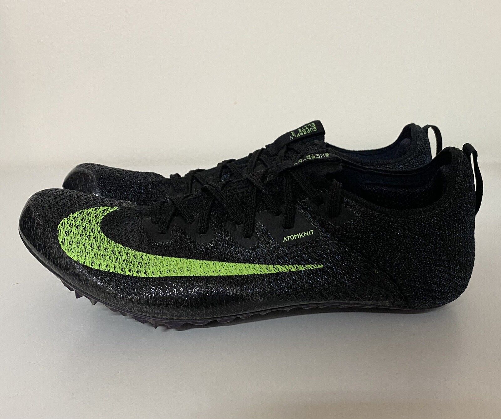 Nike Zoom Superfly Elite 2 Black Lime Mens Sz Track Spikes CD4382-001 NEW!!! | eBay