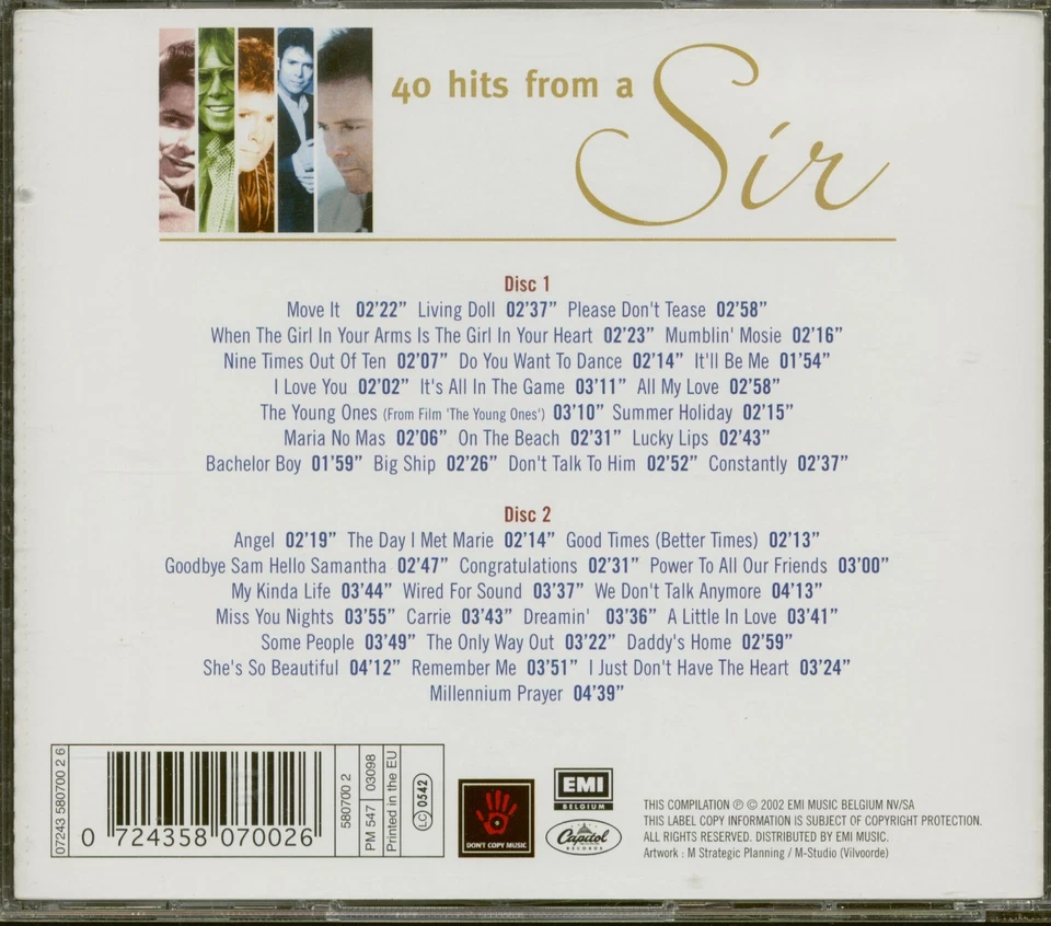 Cliff Richard - 40 Hits from a Sir (2-CD) - Rock & Roll - Bild 2 von 2