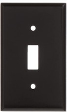 Leviton 1-Gang Toggle Light Switch Wallplate Standard Size Brown 85001 10 Pack