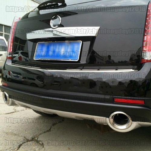 For Cadillac SRX 2010-2015 Chrome ABS Rear Bumper Board Guar Trim 1PCS - Picture 4 of 6