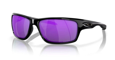 New Oakley CANTEEN Sunglasses | Polished Black / POLARIZED Violet Iridium Lens