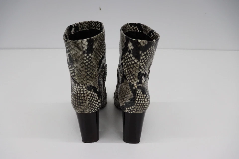 Botín de cuero con estampado de serpiente Tory Burch para mujer talla 8 tacón bloque 3,5" Foto 4 de 4