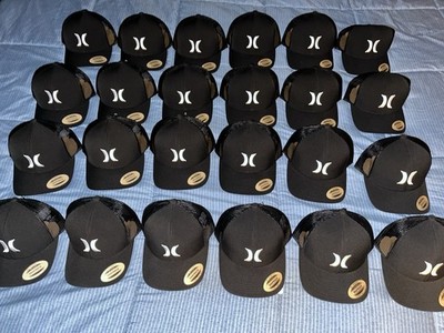 Reseller Lot of 24 Hurley Snapback Trucker Hat Del Mar Black/White MSRP $28 Each