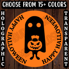 40 HAPPY HALLOWEEN STICKERS 2"LABELS SEALS THANK YOU PARTY FAVOR GHOST PUMPKIN