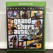 Grand Theft Auto V Premium Edition Xbox One GTA 5 Complete CIB Rockstar