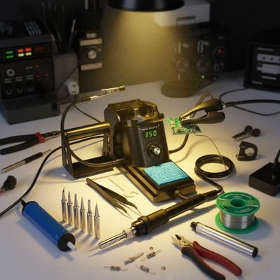 All-in-One 926 III 60W Solder Station Kit w/ Digital Display & ESD Safe Tweezers