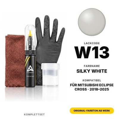 Lackstift Für Mitsubishi Eclipse Cross W13 Silky White Komplett Farbe Original