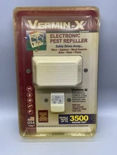 Weitech Vermin-X #3000 Electronic Ultrasonic Pest Repeller 3500 Sq ft NEW