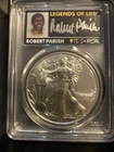 2021 $1 American Silver Eagle 1oz PCGS MS70 FS Legends of Life Robert Parish