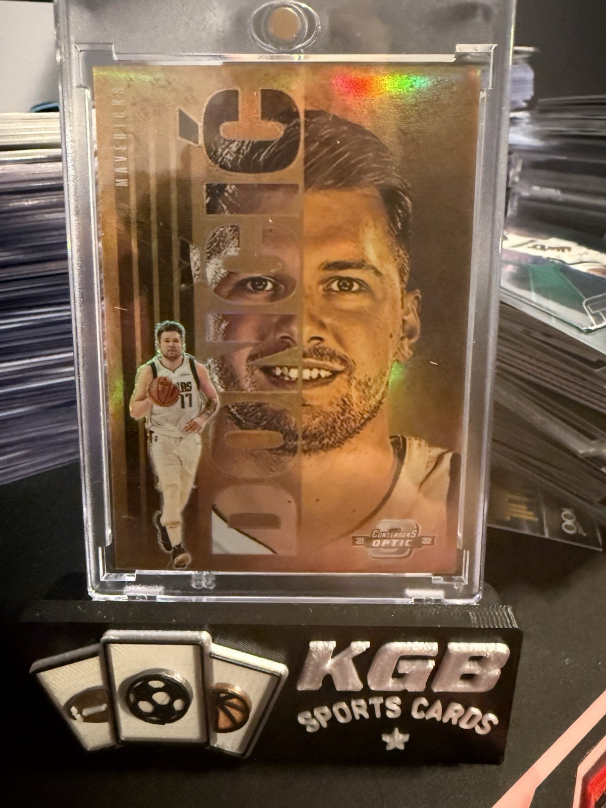 2021-22 Panini Contenders Optic Gold Rush Case Hit Luka Doncic Mavericks