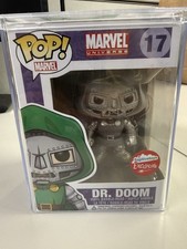Funko Pop! Vinyl Marvel Universe Dr. Doom Fugitivetoys Exclusive #17 B&W