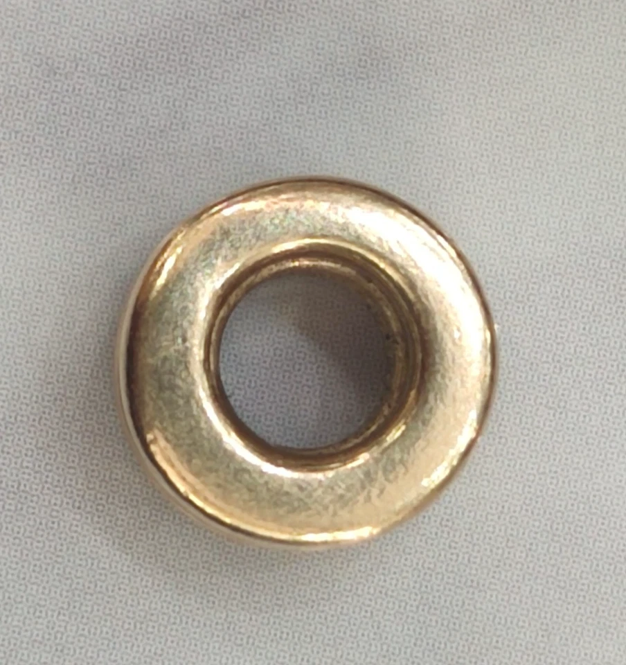 Pandora Oro 14ct Criss Cruz Espaciador Dije Genuino 585 ALE Retirado Raro Usado en Excelente Condición Foto 2 de 4