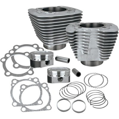 883-1200 BIG BORE S&S Zylinder Tuning Kit für Harley XL Sportster 86-21 silber