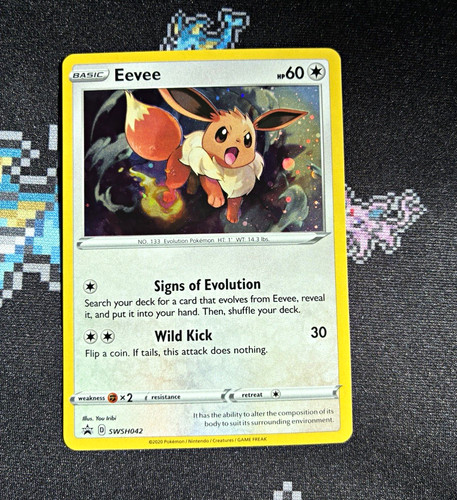 Pokemon Eevee 60HP Holo Promo SWSH042 SWSH Sword & Shield Promos EN 2020