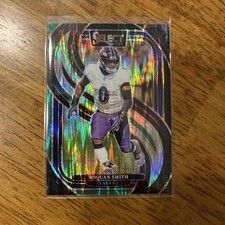 Roquan Smith 2024 Panini Select Green & Black Shock Prizm Premier Level