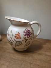 Spode handpainted Velamour ceramic jug dating to the 1930, excellent condition.
